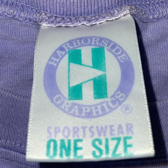 Vintage 90s Oversized Crop Top ENDANGERED ANIMALS A+ Fade sz OSFA - Picture 6 of 7